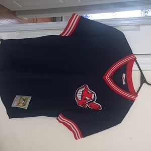 Cleveland Indians Jersey Mitchell and Ness